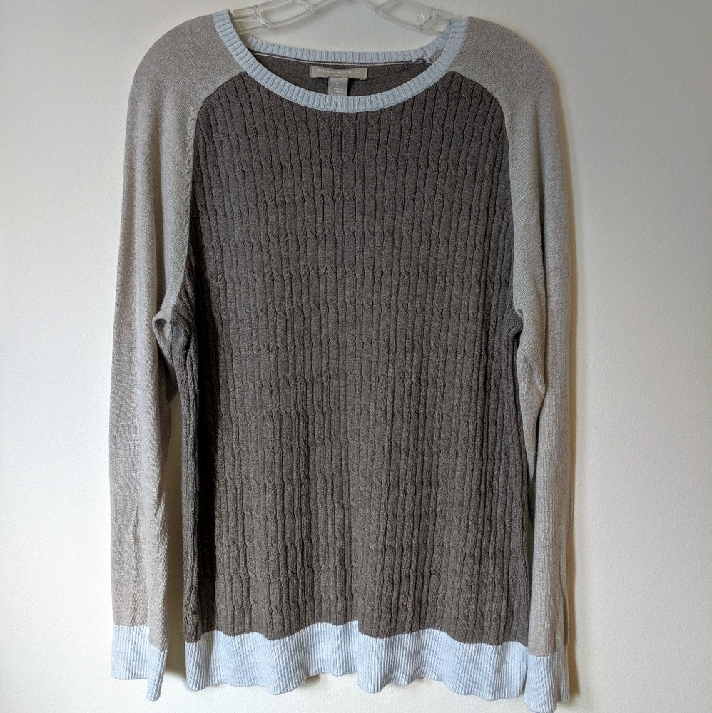 Cable knit sweater